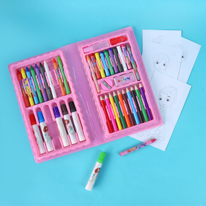 ESTOJO ESCOLAR GIRL COM 48 PEÇAS - MT48R-VI