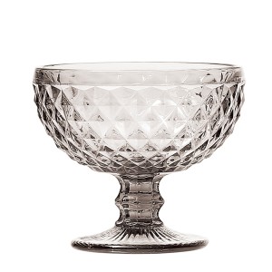 JOGO DE TAÇAS PARA  SOBREMESA C/06 PEÇAS VIDRO BICO DE ABACAXI TRANSPARENTE 310ML