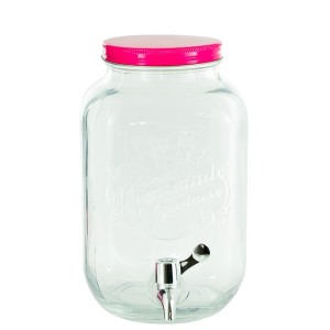 SUQUEIRA POTE 5 LITROS COM TORNEIRA PLASTICA E TAMPA PINK