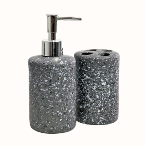 JOGO DE BANHEIRO DE PORCELANA 2 PEÇAS 300ML - 4981-CZ