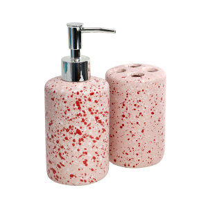 JOGO DE BANHEIRO DE PORCELANA 2 PEÇAS 300ML - 4981-SAL