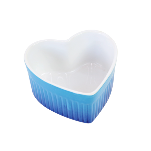 TIGELA DE CERÂMICA FORMATO CORAÇÃO 100ML - 2111510-AZMA