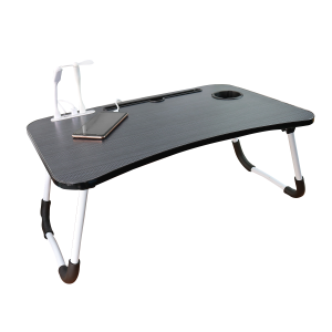 MESA PORTÁTIL DE MDF 60X40X28CM COM USB MINI VENTILADOR E MINI LUMINÁRIA - 21631-PT