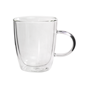 JOGO DE CANECAS DE VIDRO PAREDE DUPLA 315ML 02 PEÇAS - 3227