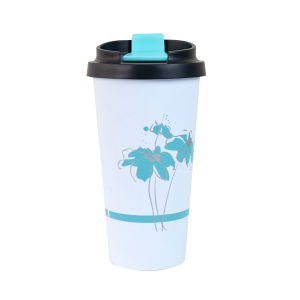 COPO TÉRMICO COM FRASE HARMONIA,PAZ,ESPERANÇA,AMOR DE PLÁSTICO 500 ML - CS0069-E