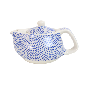 BULE CHALEIRA COM INFUSOR CERÂMICA  FLORAL 250 ML - BUL0002-B