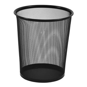 LIXEIRA TELADA PRETA 05 LITROS 27 X 23 X 23 CM - PT