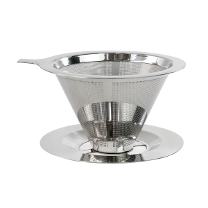 FILTRO E COADOR DE CAFÉ DE INOX REUTILIZAVEL - SY061