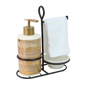 JOGO PARA BANHEIRO DE PORCELANA  BRANCO 03 PEÇAS -1350-DOU