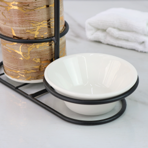 JOGO PARA BANHEIRO DE PORCELANA  BRANCO 03 PEÇAS -1350-DOU