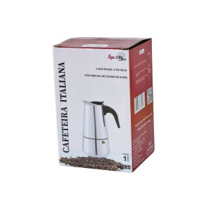 CAFETEIRA ITALIANA DE INOX 4 XÍCARA 200ML - TRC8594