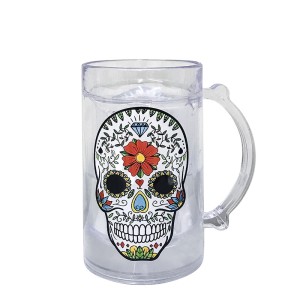 CANECA COM GEL CONGELANTE 400ML CAVEIRA MEXICANA