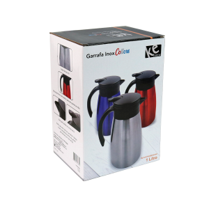 GARRAFA INOX COLLORS ISOTÉRMICA 920ML - 6856-PTA