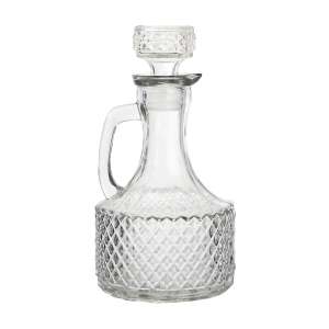 LICOREIRA DE VIDRO EM RELÊVO COM TAMPA E ALÇA 340ML - 5863527