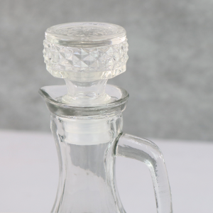 LICOREIRA DE VIDRO EM RELÊVO COM TAMPA E ALÇA 340ML - 5863527