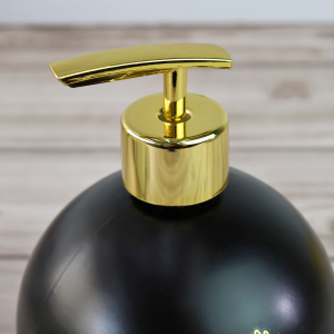 PORTA SABONETE LÍQUIDO REDONDO DE VIDRO 500ML - SXYZ5102-PT