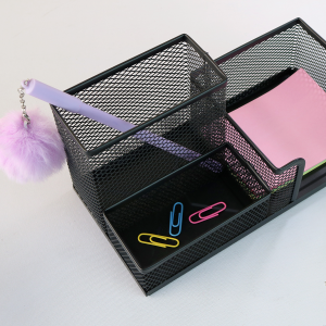 ORGANIZADOR PARA ESCRITÓRIO 03 DIVISÓRIAS DE METAL 10X20 - HE66308-PT