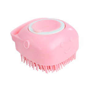 ESPONJA PARA BANHO EM SILICONE COM DISPENSER PARA SABONETE LÍQUIDO 80ML - CA09692-RS