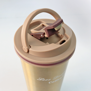 COPO TÉRMICO DE AÇO INOXIDÁVEL COM TAMPA 500ML - YT2291-DOU