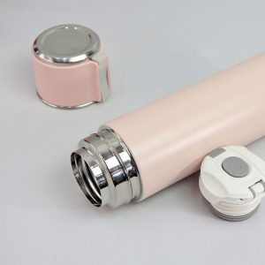 GARRAFA ISOTÉRMICA AÇO INOX TRAVA VACUUM CUP  480ML - GF028-SAL