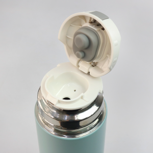 GARRAFA ISOTÉRMICA AÇO INOX TRAVA VACUUM CUP  480ML - GF028-TI