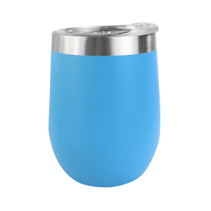 COPO ISOTÉRMICO DE INOX COM TAMPA TRANSPARENTE 300ML - GDR0587-AZ