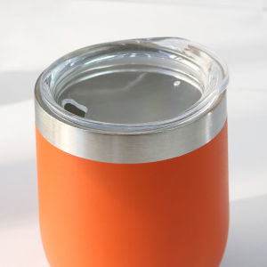 COPO ISOTÉRMICO DE INOX COM TAMPA TRANSPARENTE 300ML - GDR0587-LJ