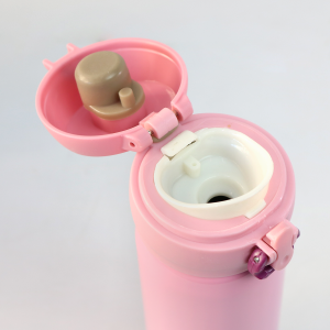 GARRAFA TÉRMICA AÇO INOX TRAVA VACUUM CUP 400 ML -GDR0293-RS