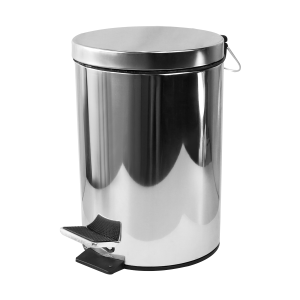 LIXEIRA DE INOX COM PEDAL 8 LITROS - CA07031