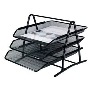 ORGANIZADOR DE METAL PARA DOCUMENTOS COM 03 DIVISÓRIAS - BK207