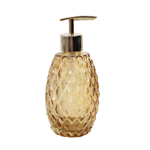 PORTA SABONETE LÍQUIDO DE VIDRO 300ML - 96150-ÂMBAR