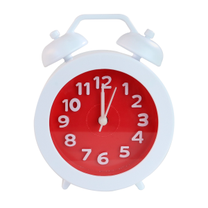 RELÓGIO DE MESA DESPERTADOR REDONDO DE PLÁSTICO COLORS 10CM - SDL580-VM