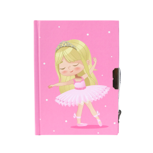 DIÁRIO INFANTIL PEQUENA BAILARINA COM CADEADO, CANETA, PAPEL CARTA E ENVELOPE - SXFS5413-B