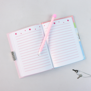 DIÁRIO INFANTIL PEQUENA CAMPONESA COM CADEADO E CANETA 11X15CM - SXFS5405-B