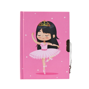 DIÁRIO INFANTIL PEQUENA BAILARINA COM CADEADO 11X15CM - SXFS5408-C