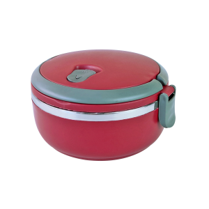 MARMITA DE INOX COM  VEDAÇÃO DE SILICONE ALÇA E TRAVA NAS LATERAIS - 6255-VM