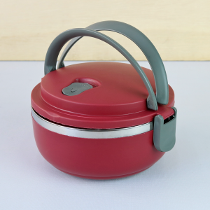 MARMITA DE INOX COM  VEDAÇÃO DE SILICONE ALÇA E TRAVA NAS LATERAIS - 6255-VM