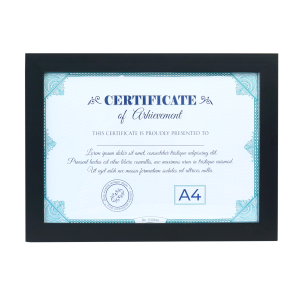 PORTA RETRATO PARA CERTIFICADOS TAMANHO A4 21X30 COM ACETATO - SXBT5249-PT