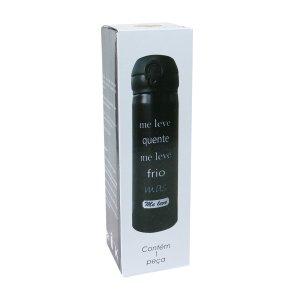 GARRAFA ISOTÉRMICA AÇO INOX TRAVA VACUUM CUP 380ML - GDR0302-A