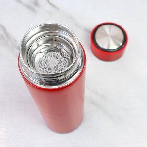 GARRAFA ISOTÉRMICA DE AÇO INOX COM INFUSOR 400ML - GDR0305-VM