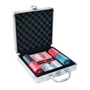 JOGO DE FICHAS PARA POKER NUMERADA NA MALETA 100 FICHAS - IM42059-H