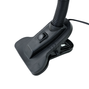 LUMINARIA DE MESA DE PLÁSTICO COM PRESILHA GARRA BIVOLT - MC602017P-PT