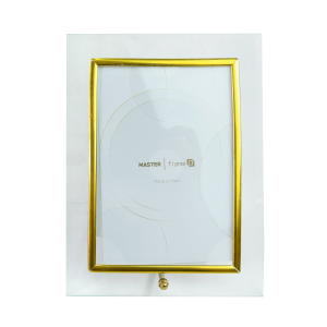 PORTA RETRATO VERTICAL FOTO 10X15CM MOLDURA DE VIDRO - GT124V-DOU