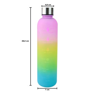 GARRAFA DE PLÁSTICO MOTIVACIONAL TIE DYE 980ML - GDR0778-B