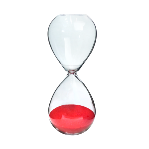 AMPULHETA DE VIDRO 5 MINUTOS 5X12,5CM - 5269-VM