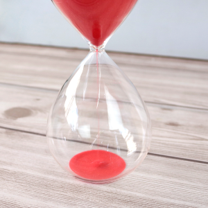 AMPULHETA DE VIDRO 30 MINUTOS 20X8CM - 5271-VM