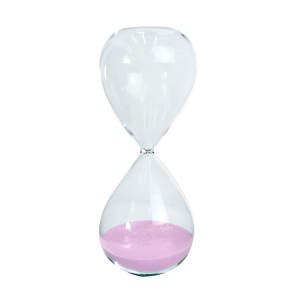 AMPULHETA DE VIDRO 15 MINUTOS 7X16,5CM - 5270-RS