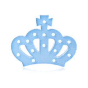 LUMINARIA COROA DE PLASTICO 15 LEDS A PILHA AZUL AL08020-AZ