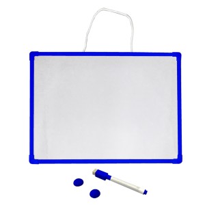LOUSA QUADRO BRANCO 30X40 PARA AVISOS MAGNETICA COM CANETA COM APAGADOR 2 IMAS AZUL- 92294