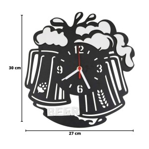 RELOGIO DE PAREDE BEER EM  MDF 30 CM - 38613